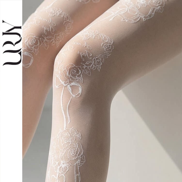 Lolita Rose White Silk Flesh-Colored Stockings for Spring and Summer, Thin and Durable, Black Silk Snag-Resistant, Ultra-Thin Skin-Enhancing Socks Lolita Rose White Silk Flesh-Colored Stockings for Spring and Summer, Thin and Durable, Black Silk Snag-Resistant, Ultra-Thin Skin-Enhancing Socks