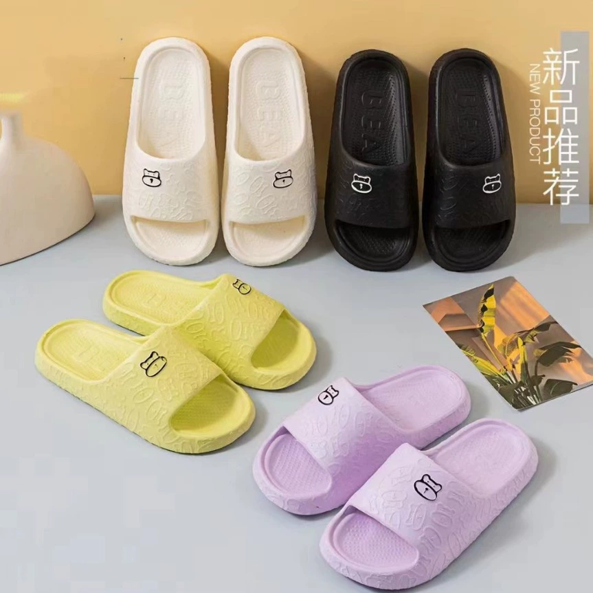 Тапочки без шнуровки, женские летние, домашние, Нескользящие дезодоранты, сандалии на толстой подошве для дома и дома, для купания, для пары