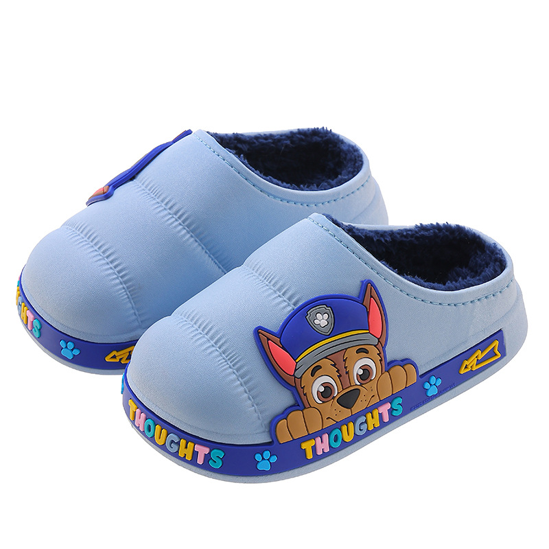 Zapatillas para niños de verano para niños de interior, zapatillas de algodón para niños antideslizantes, impermeables para niños