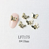 Jewelry for manicure, three dimensional metal decorations for nails, new collection, micro incrustation