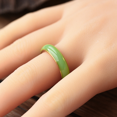 European and American niche titanium steel oil drop ring for women, Korean style minimalist stainless steel couple rings, cross-border jewelry wholesale