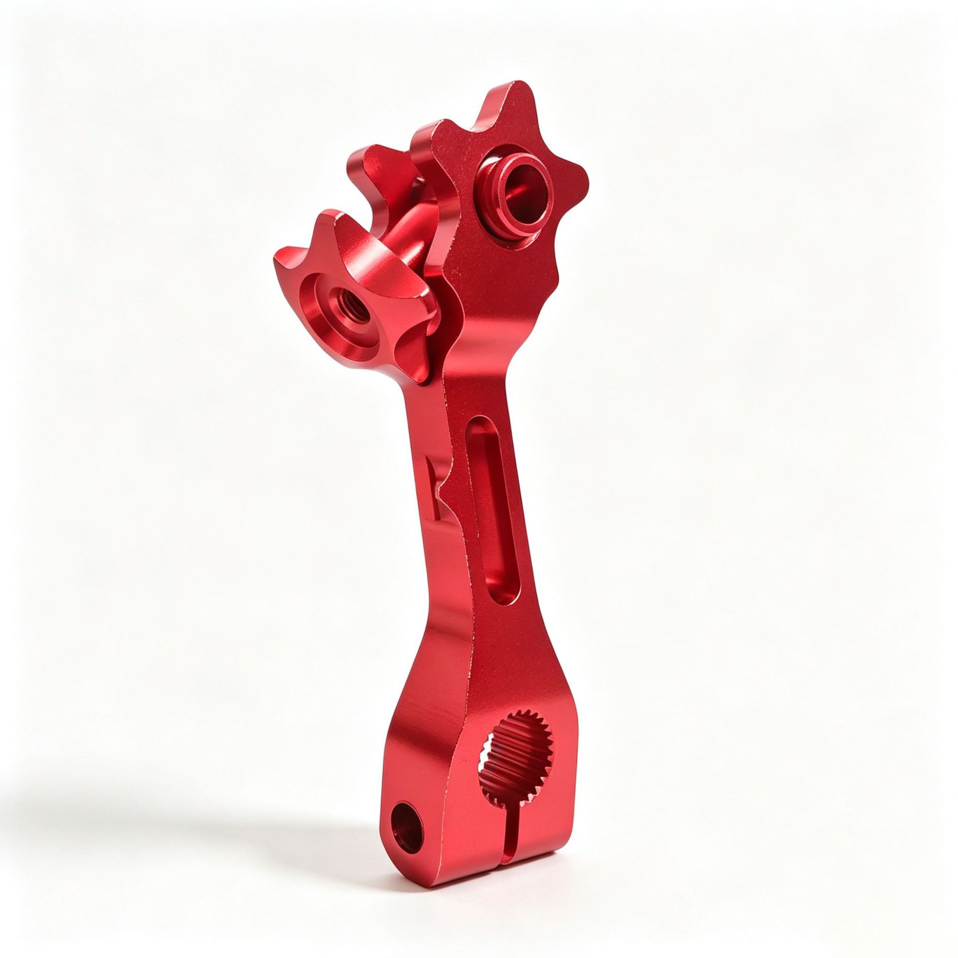 Motorcycle and Electric Vehicle Modification Parts Exclusively for Cross-Border Off-Road Use, Cnc Aluminum Alloy Brake Lever, Five-Pointed Star Rocker Arm Accessories