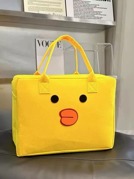 Travel Luggage Storage Bag Simple All-match Handbag Doll Handbag Portable Lightweight Large Capacity Travel Bag