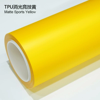 Color-Changing Film Ppf Frosted Matte | Auto Color Change Film - tpu-matte-racing-yellow-1524m15m