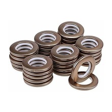 跨境现货供应不锈钢窗帘圈打孔环窗帘配件罗马杆配件扣环圈罗马圈