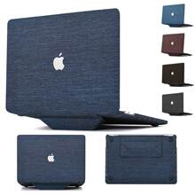 适用苹果笔记本保护壳皮壳macbook保护套布纹电脑外壳Neo隐形支架