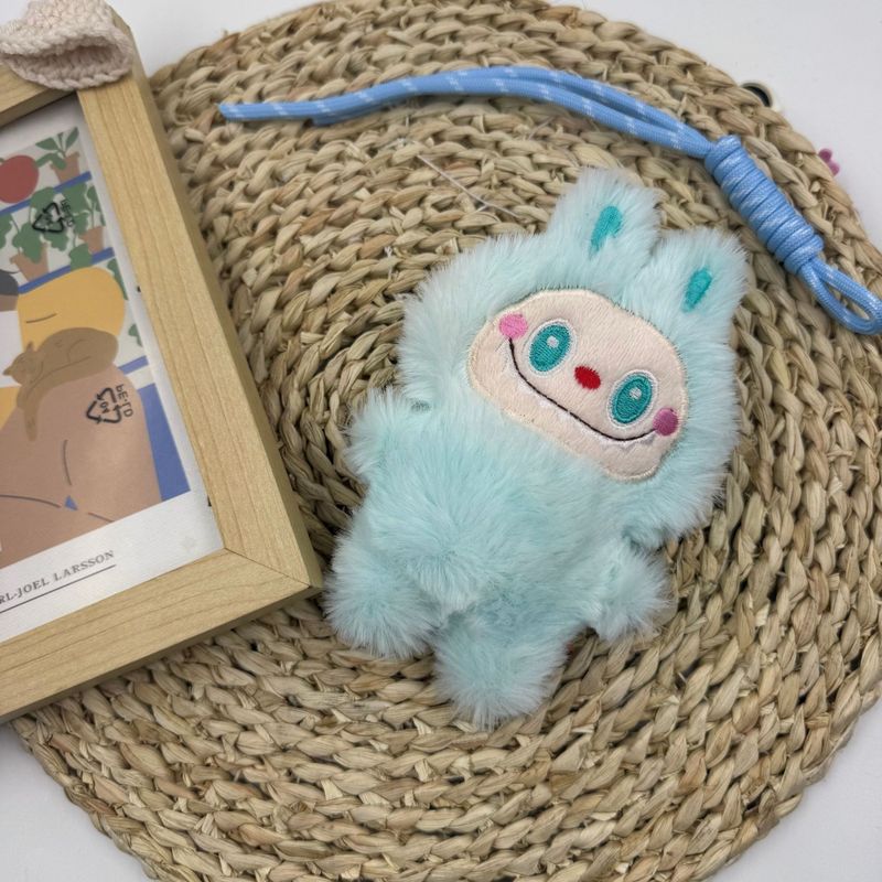 キュートな人形がきしむ音を鳴らす、第三世代ラブブバッグペンダント、ぬいぐるみキーホルダー、クレーンゲーム景品、小さなおもちゃ|undefined