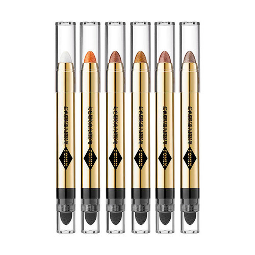 FOMIX single-color high-gloss eyeshadow pen, brightening pearlescent silkworm, non-smudged, lazy contouring highlighter pen