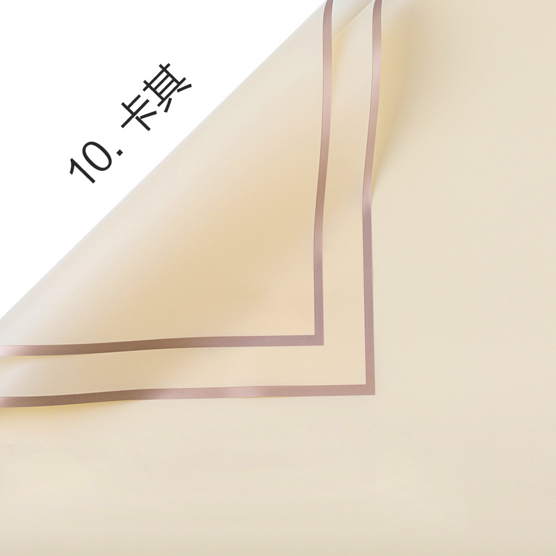 Película de gelatina Papel de embalaje impermeable al por mayor Material de embalaje de ramo de sensación de alta calidad Arte floral Phnom Penh Papel de embalaje de flores mate