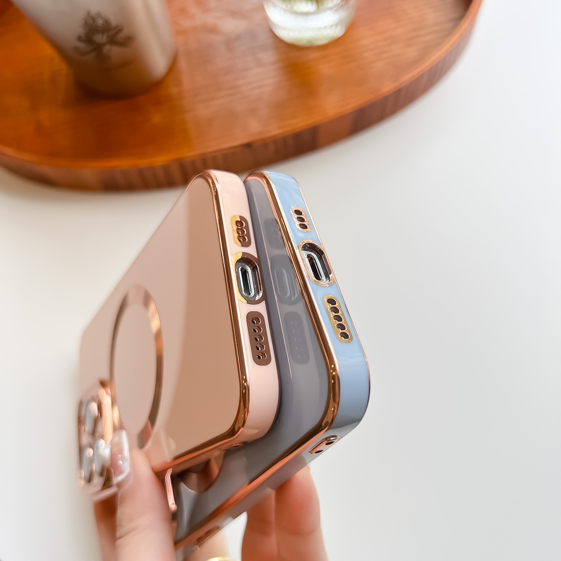 Title 6, Solid Color Electroplating Magnetic Pull Ribbon...