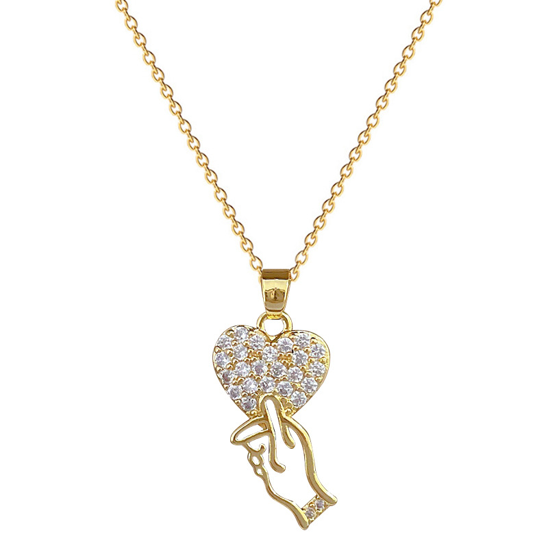 Gorgeous Full Diamond Necklace For Women Versatile Collarbone Chain_voghion.com
