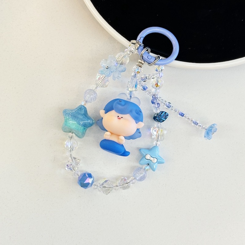 Genuine Lilith linda pintura al óleo estrella nueva aleación cristal resina linda cadena de teléfono móvil bolso colgante de teléfono móvil