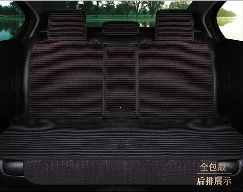 Suitable for all-season use, car seat covers, linen seat cushions, semi-enclosed seat pads, non-slip, full-coverage, health-promoting buckwheat shell for summer