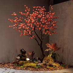カキの木は偽の木をシミュレーションして着地します。