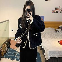 ë�qС���L����Ůëë2024�����ﶬ��ɫ�Ӻ�̿��¿�Ƥëһ�w