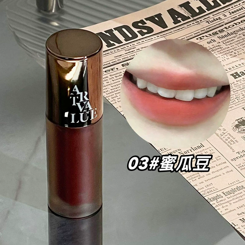 Matte metallic lipstick (Art Value), punk style, translucent shading