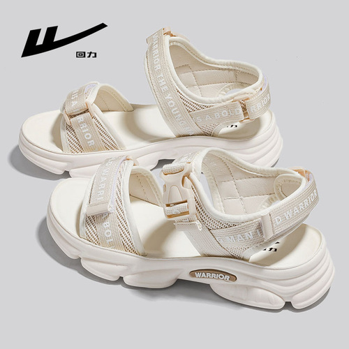 Huili thick-soled one-strip sandals for women 2025 summer new buckle casual versatile sports beach women's shoes wholesale