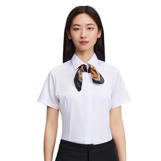 Tens cotton men's shirt short sleeve high sense summer easy to take care of professional commuter white shirt tooling women wholesale