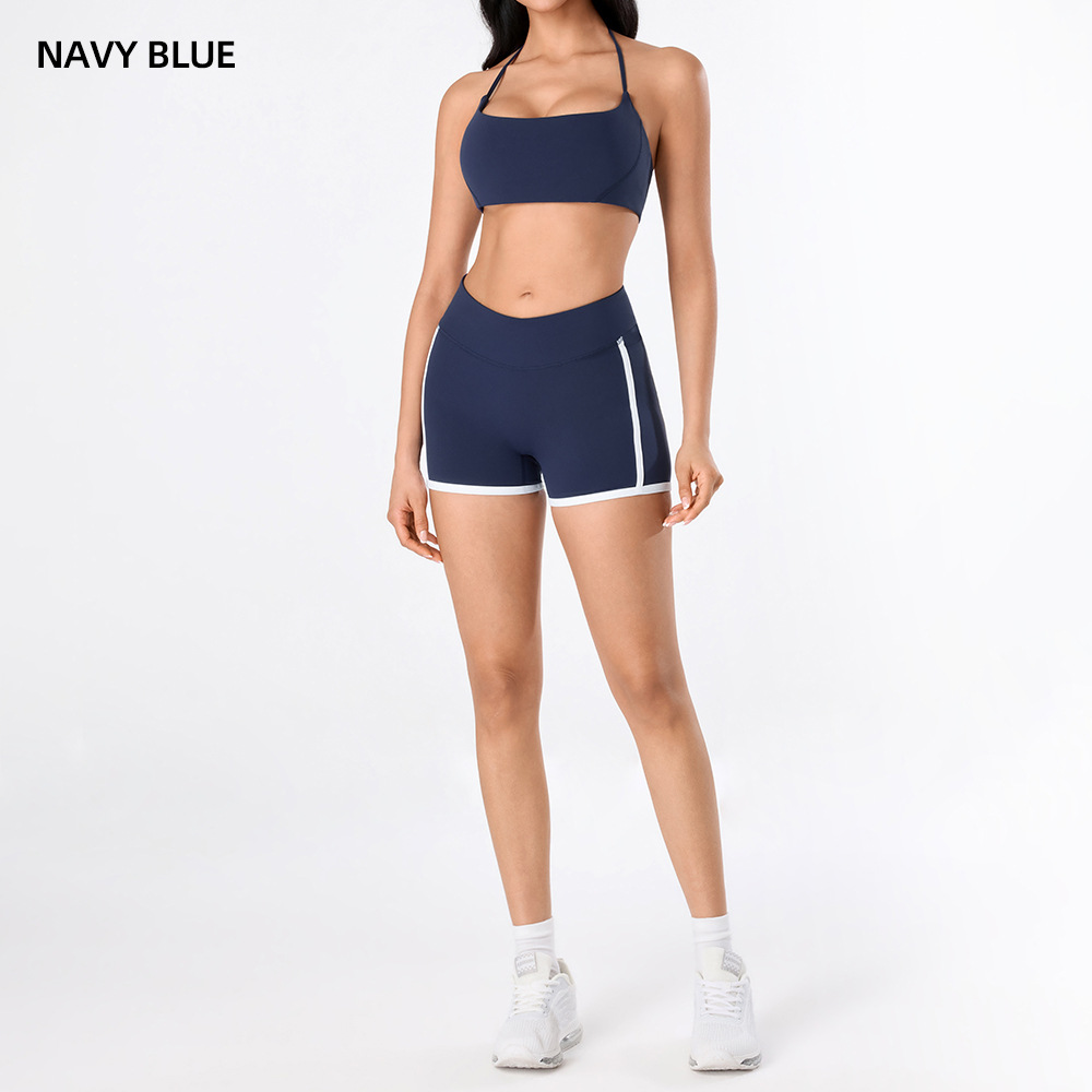 Yoga desnudo chaleco de mujer nuevo cintura alta hip running pantalones de entrenamiento elástico ajuste conjunto de ropa de entrenamiento