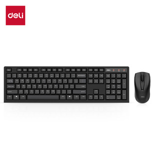 Deli 3729Es Keyboard and Mouse Set Wireless Keyboard and Mouse Business Office Keyboard and Mouse Set Anti-Splash