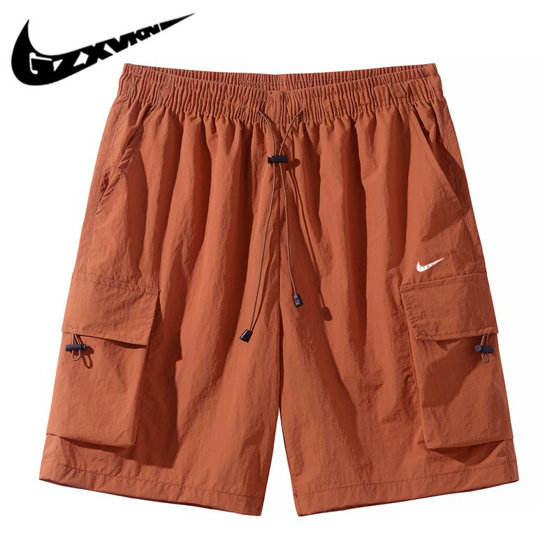 Trousers, summer silk small design breathable shorts for elementary school students for leisure, oversize