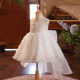 Dream Girl's Dress White Sequins Host Show Piano Performance Birthday Flower Girl Year Old Princess Dress
