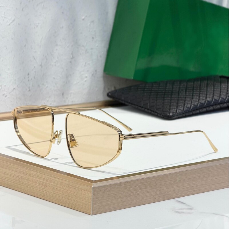 Top Quality Metal Polygonal Sunglasses 1466S, Unisex Aviator Style Sun Protection Fashion Sunglasses