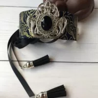 Мужская и женская повязка для волос Hanfu для боевых искусств, корона для волос, пряжка для волос, древний костюм, черный головной убор с кисточками, ремни в древнем стиле