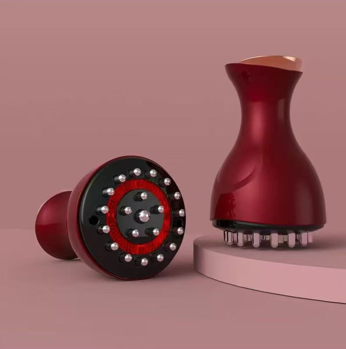 cepillo eléctrico de meridianos para todo el cuerpo general para masaje abdominal y abdomen, aparato de masaje de estómago para cepillo de piernas con vasos y vasos para dragar artefacto