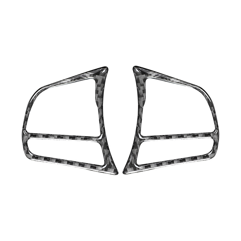 Adecuado para BMW nuevo Serie 3 F30 4 serie F36 volante botón Marco fibra de carbono interior modificación pegatinas