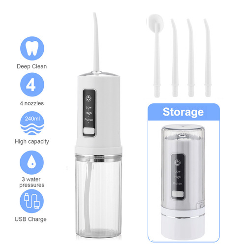 Cross-border electric tooth irrigator, portable household tooth cleaner, calculus remover, water flosser, tooth irrigator, tooth cleaner