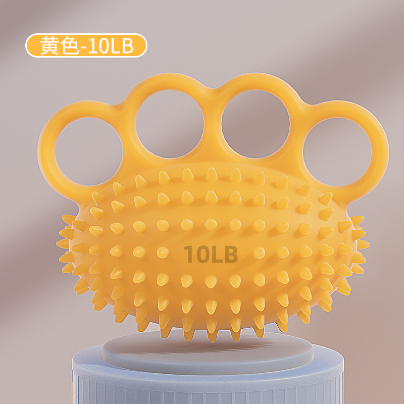 Suministro directo de silicona de cuatro dedos Bola de erizo Masaje de recuperación de la fuerza de la mano Bola de agarre anti-caída Bola de entrenamiento de rehabilitación