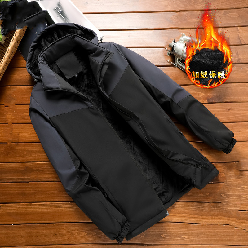 Invierno a prueba de viento, impermeable, algodón empalmado, hombre grueso, ocio, tendencia suelta, nuevo tipo de chaqueta de hombre, chaqueta