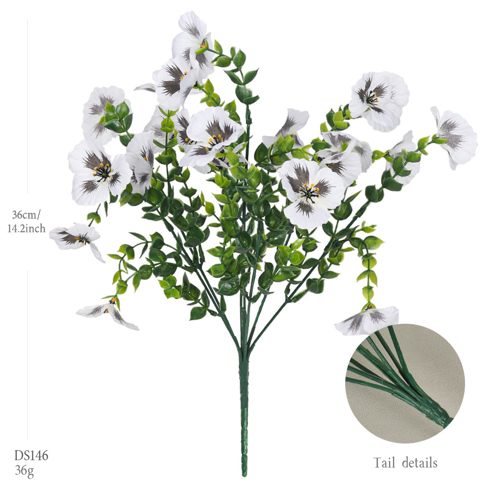 DS146 - 화이트 봄빛 삼색 제비꽃