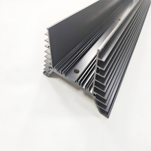 厂家定制铝型材导轨表面喷砂黑色氧化散热器铝材深加工CNC机加工
