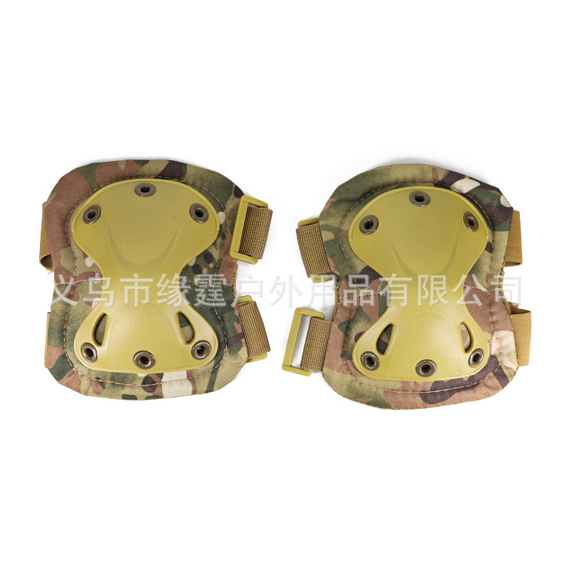 Suministro transfronterizo rodillera codo almohadilla de cuatro piezas al aire libre montar deportes equipo de protección real CS equipo de campo en stock
