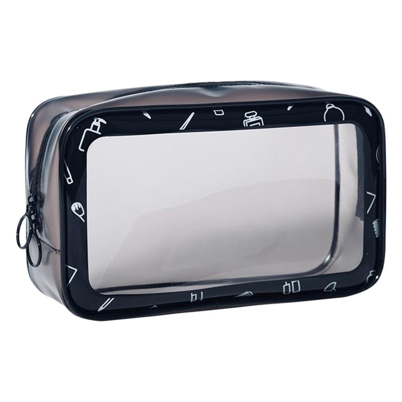 Bolsa de cosméticos transparente de PVC bolsa de cremallera impermeable al por mayor nueva bolsa de almacenamiento de cosméticos bolsa de lavado de gran capacidad de viaje