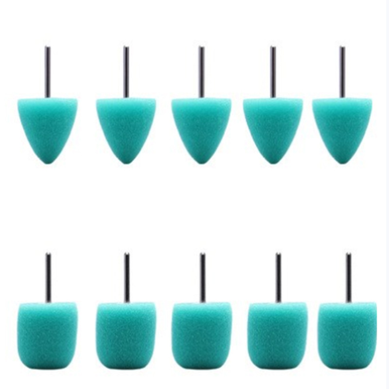 Cubo de la rueda de coche cónico pulido esponja tornillo cabeza de pulido anillo de acero puerta manija detalles con mango pulido disco belleza