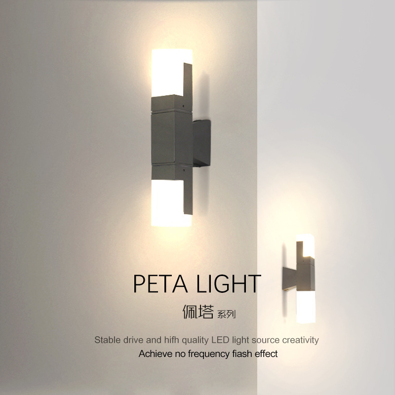 Corridor Indoor Wall Lamp Square Outdoor Staircase Aisle Acrylic Creative Accessories Courtyard Balcony Creative Design