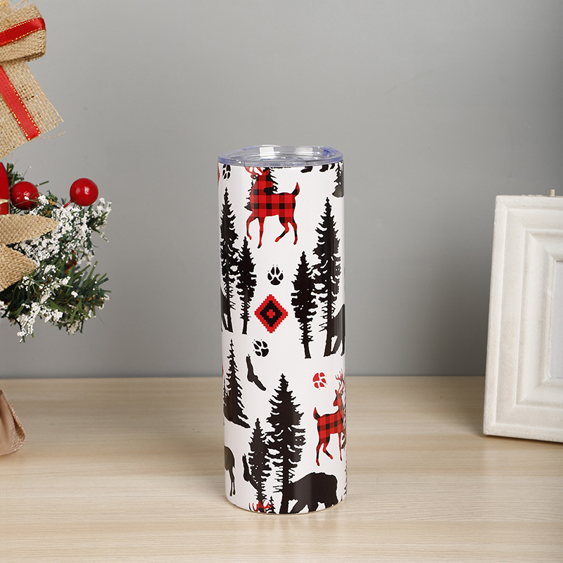 720g Weight Water Bottles Kitchen and drinking utensils Water Cup Event & Party Supplies 1 Piece Quantity Daily Occasion Stainless Steel Material Christmas Festival Cartoon Pattern Vacation Style Christmas Vacation Cartoon Stainless Steel Water Bottles 1 Piece 16