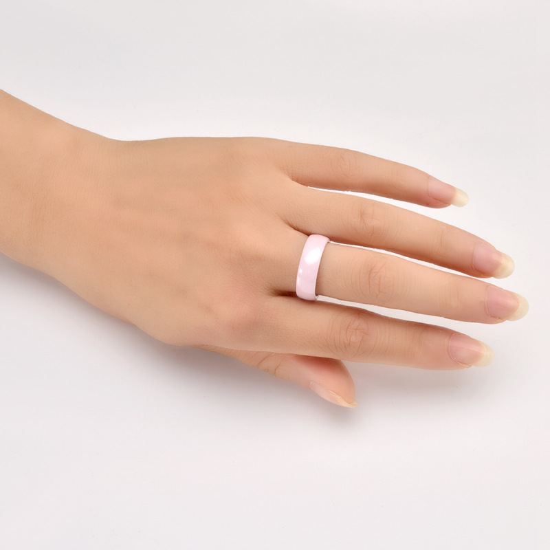 Plating Design Vintage Style Geometric Ceramics Plating Unisex Rings