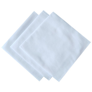 Pure Cotton Pure White Handkerchief Solid Color Handkerchief DIY Handkerchief Tie-Dye Bleaching Dyeing Handmade Student Making 40CM