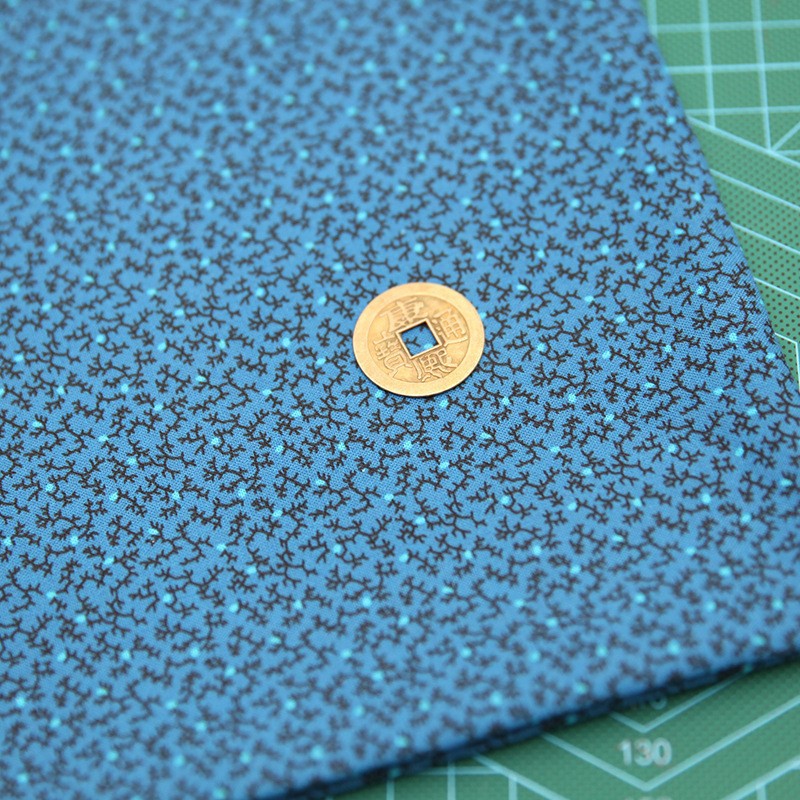 Tela de bordado hecha a mano para patchwork DIY, tela de bordado Lu, tela de bordado de moda, tela floral de algodón para punto de cruz y muñecas.