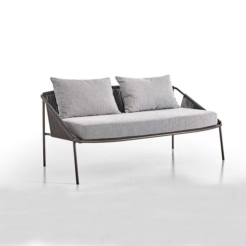 Sofá doble 304 soporte de acero inoxidable chapado esponja de secado rápido