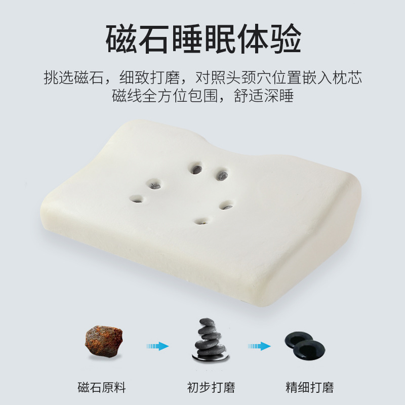 Memory Foam Magnetic Pillow, Cervical Neck Pillow, Space Memory Foam Core, Slow-Rebound Neck Support Health Pillow—Wholesale from Manufacturer, Cross-Border Sales