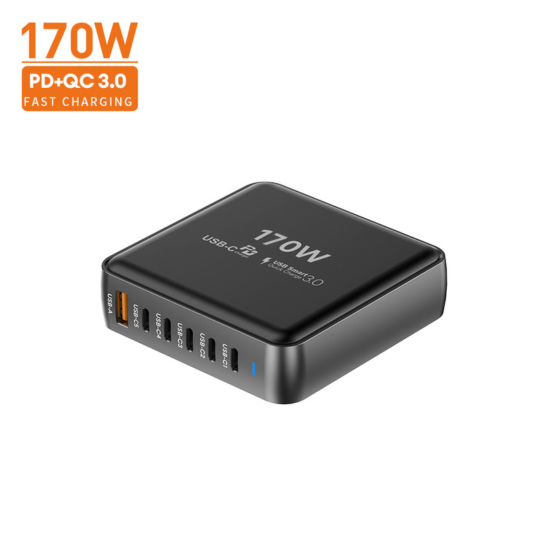 170W7C1A charger TypeC fast charging multi-device compatible notebook mobile phone tablet game charging station