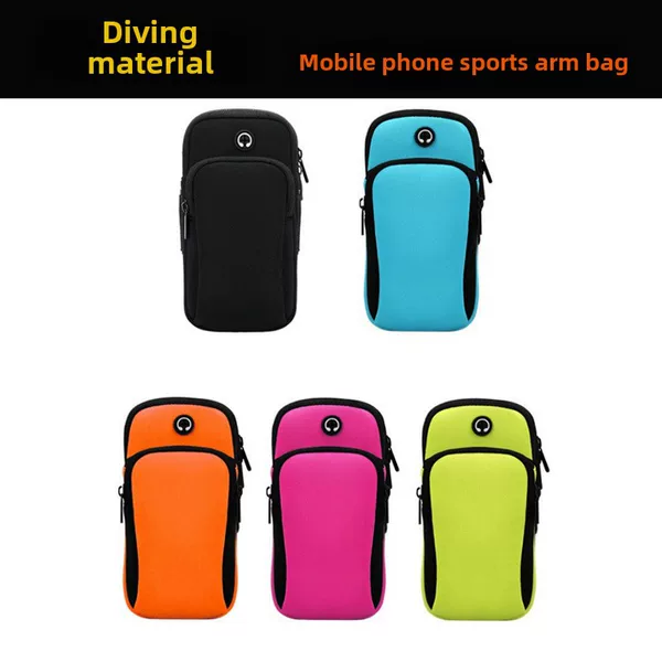 Running Mobile Phone Arm Bag, Universal for Men and Women, New Wrist Bag, Sports Mobile Phone Arm Sleeve, Fitness Equipment Bag, Touch Screen Compatible