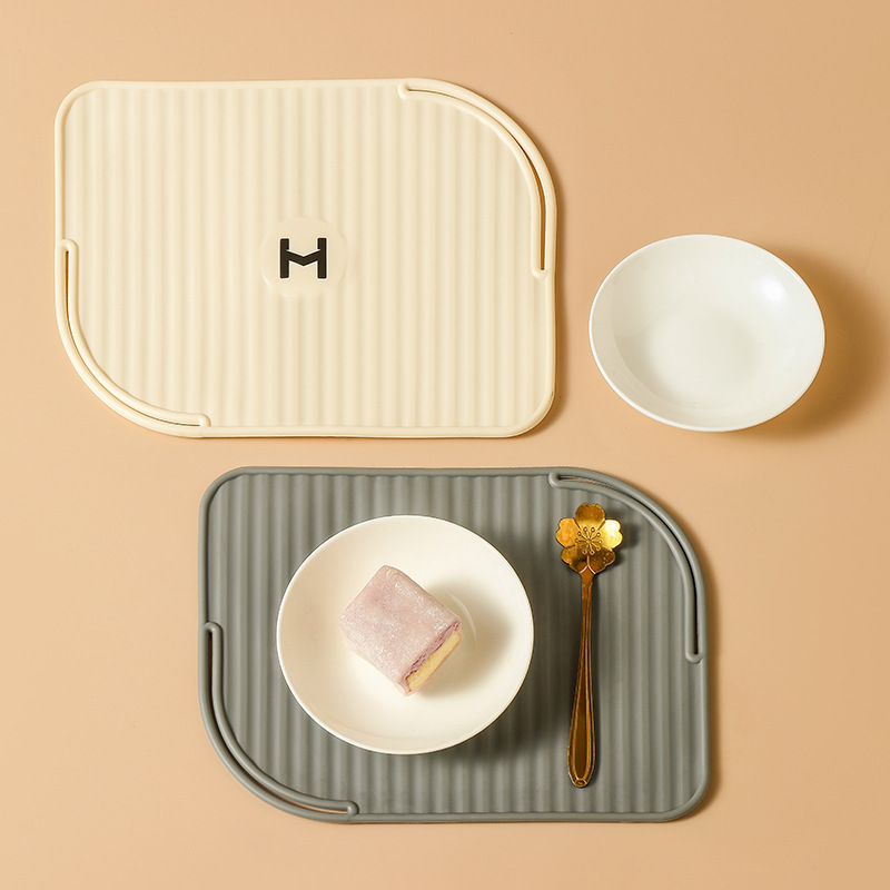 Amazon temu estalla de barra rizadora de estilo explosivo transfronterizo alisador de barra de permanente almohadilla de aislamiento térmico para plancha de cabello antideslizante posavasos