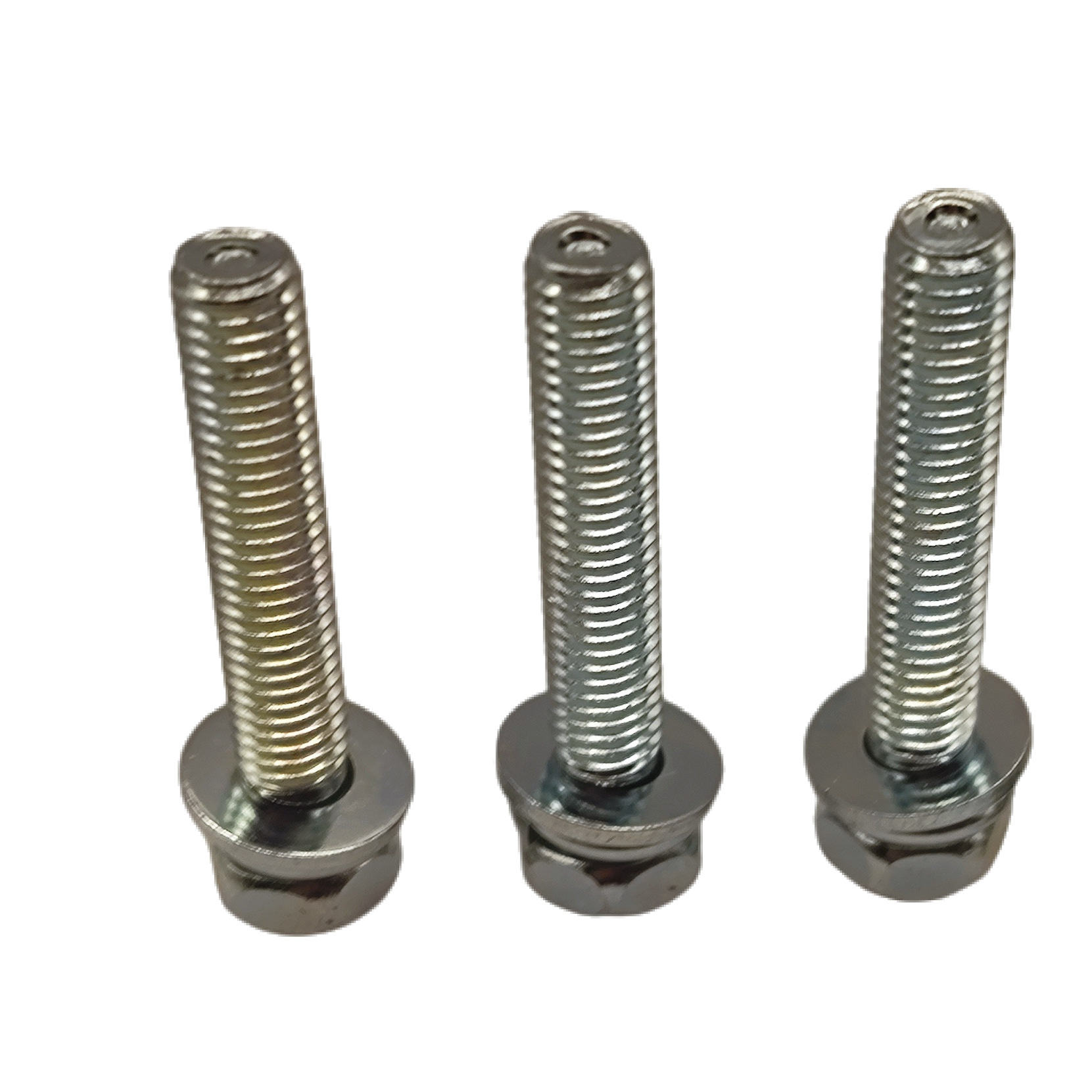 8.8级高强度外六角螺丝螺母套装螺栓螺杆螺帽平弹垫组合碳钢紧固