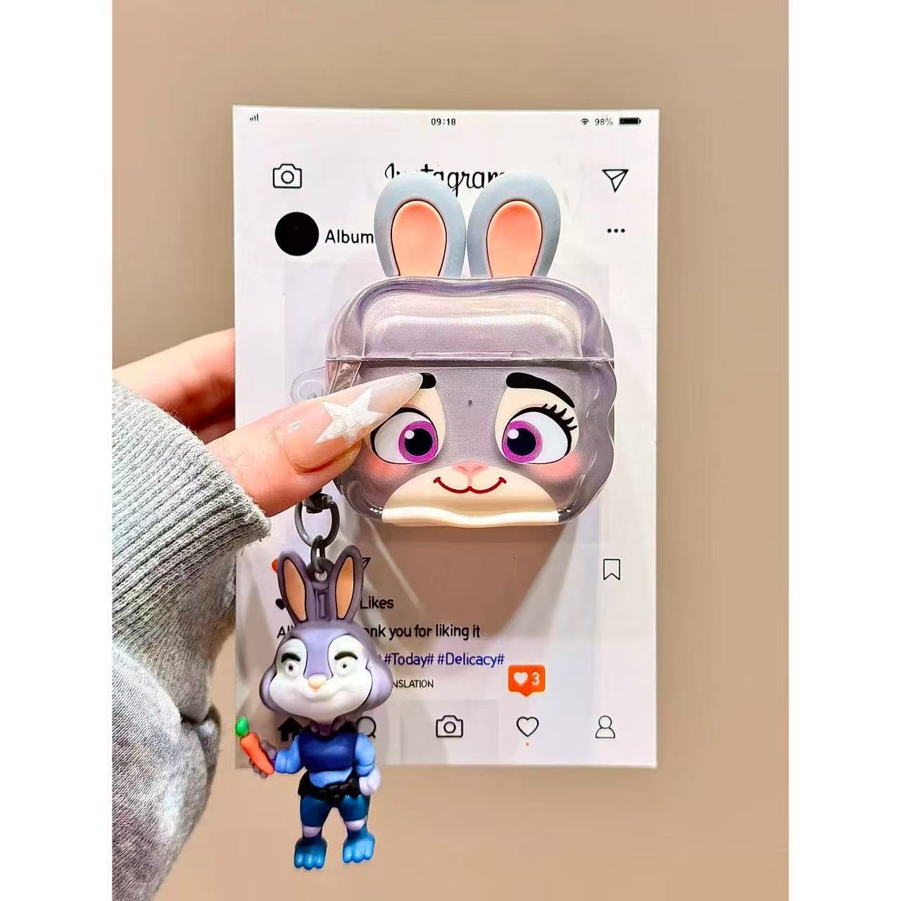 Estereoscópico auriculares Judith Colgante para AirPods 1 / 2 generación Apple inalámbrico Bluetooth auriculares cubierta34 image 3